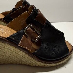 Brown slip on espadrilles